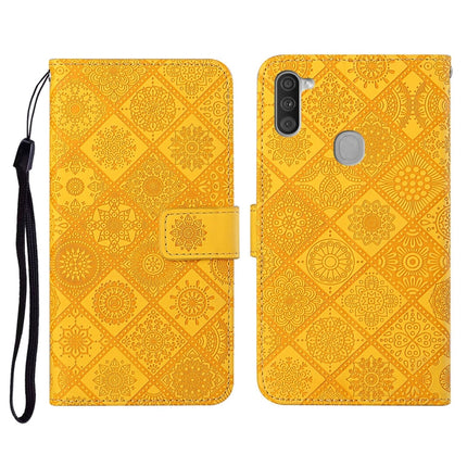 Ethnic Style Embossed Pattern Horizontal Flip Leather Case with Holder & Card Slots & Wallet & Lanyard, For Samsung Galaxy A11, For Samsung Galaxy A12, For Samsung Galaxy A20 / A30