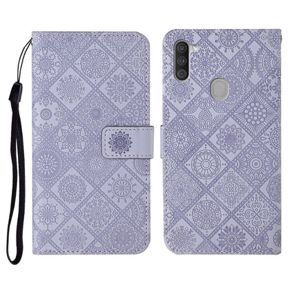 Ethnic Style Embossed Pattern Horizontal Flip Leather Case with Holder & Card Slots & Wallet & Lanyard, For Samsung Galaxy A11, For Samsung Galaxy A12, For Samsung Galaxy A20 / A30