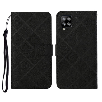 Ethnic Style Embossed Pattern Horizontal Flip Leather Case with Holder & Card Slots & Wallet & Lanyard, For Samsung Galaxy A11, For Samsung Galaxy A12, For Samsung Galaxy A20 / A30