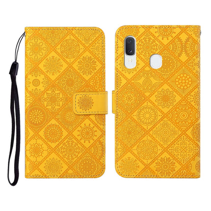 Ethnic Style Embossed Pattern Horizontal Flip Leather Case with Holder & Card Slots & Wallet & Lanyard, For Samsung Galaxy A11, For Samsung Galaxy A12, For Samsung Galaxy A20 / A30