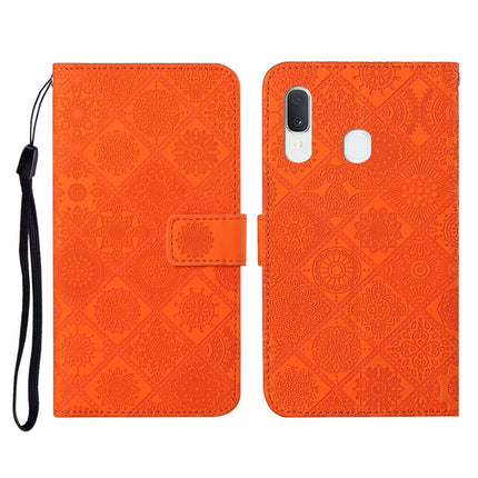 Ethnic Style Embossed Pattern Horizontal Flip Leather Case with Holder & Card Slots & Wallet & Lanyard, For Samsung Galaxy A11, For Samsung Galaxy A12, For Samsung Galaxy A20 / A30