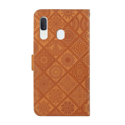 Ethnic Style Embossed Pattern Horizontal Flip Leather Case with Holder & Card Slots & Wallet & Lanyard, For Samsung Galaxy A20e, For Samsung Galaxy A20s, For Samsung Galaxy A21