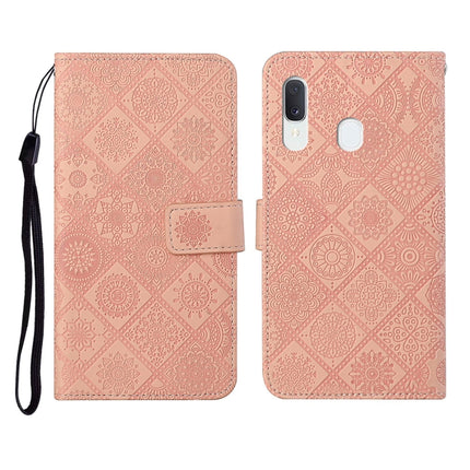 Ethnic Style Embossed Pattern Horizontal Flip Leather Case with Holder & Card Slots & Wallet & Lanyard, For Samsung Galaxy A20e, For Samsung Galaxy A20s, For Samsung Galaxy A21