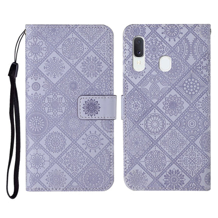 Ethnic Style Embossed Pattern Horizontal Flip Leather Case with Holder & Card Slots & Wallet & Lanyard, For Samsung Galaxy A20e, For Samsung Galaxy A20s, For Samsung Galaxy A21