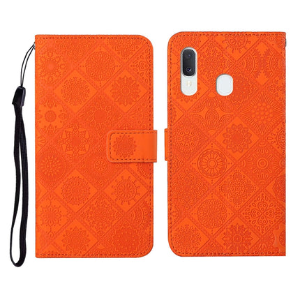 Ethnic Style Embossed Pattern Horizontal Flip Leather Case with Holder & Card Slots & Wallet & Lanyard, For Samsung Galaxy A20e, For Samsung Galaxy A20s, For Samsung Galaxy A21