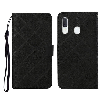 Ethnic Style Embossed Pattern Horizontal Flip Leather Case with Holder & Card Slots & Wallet & Lanyard, For Samsung Galaxy A20e, For Samsung Galaxy A20s, For Samsung Galaxy A21