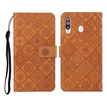 Ethnic Style Embossed Pattern Horizontal Flip Leather Case with Holder & Card Slots & Wallet & Lanyard, For Samsung Galaxy A20e, For Samsung Galaxy A20s, For Samsung Galaxy A21