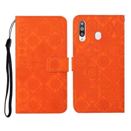 Ethnic Style Embossed Pattern Horizontal Flip Leather Case with Holder & Card Slots & Wallet & Lanyard, For Samsung Galaxy A20e, For Samsung Galaxy A20s, For Samsung Galaxy A21
