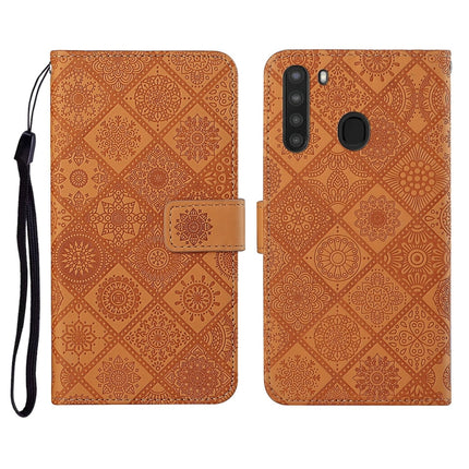 Ethnic Style Embossed Pattern Horizontal Flip Leather Case with Holder & Card Slots & Wallet & Lanyard, For Samsung Galaxy A20e, For Samsung Galaxy A20s, For Samsung Galaxy A21