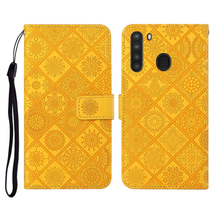 Ethnic Style Embossed Pattern Horizontal Flip Leather Case with Holder & Card Slots & Wallet & Lanyard, For Samsung Galaxy A20e, For Samsung Galaxy A20s, For Samsung Galaxy A21