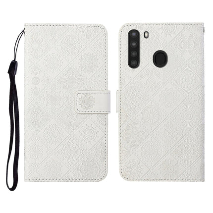 Ethnic Style Embossed Pattern Horizontal Flip Leather Case with Holder & Card Slots & Wallet & Lanyard, For Samsung Galaxy A20e, For Samsung Galaxy A20s, For Samsung Galaxy A21