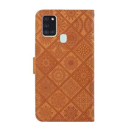 Ethnic Style Embossed Pattern Horizontal Flip Leather Case with Holder & Card Slots & Wallet & Lanyard, For Samsung Galaxy A21s, For Samsung Galaxy A31, For Samsung Galaxy A40