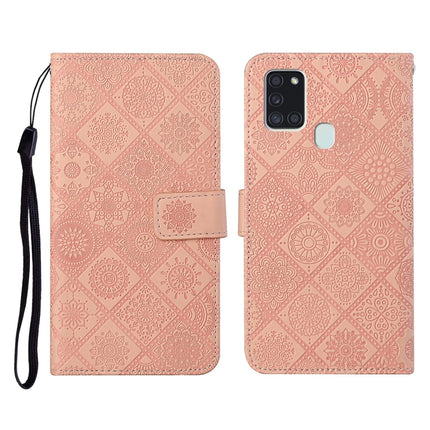 Ethnic Style Embossed Pattern Horizontal Flip Leather Case with Holder & Card Slots & Wallet & Lanyard, For Samsung Galaxy A21s, For Samsung Galaxy A31, For Samsung Galaxy A40