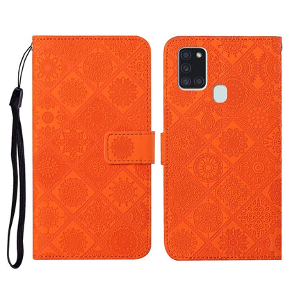 Ethnic Style Embossed Pattern Horizontal Flip Leather Case with Holder & Card Slots & Wallet & Lanyard, For Samsung Galaxy A21s, For Samsung Galaxy A31, For Samsung Galaxy A40