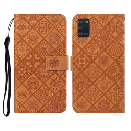 Ethnic Style Embossed Pattern Horizontal Flip Leather Case with Holder & Card Slots & Wallet & Lanyard, For Samsung Galaxy A21s, For Samsung Galaxy A31, For Samsung Galaxy A40