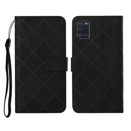 Ethnic Style Embossed Pattern Horizontal Flip Leather Case with Holder & Card Slots & Wallet & Lanyard, For Samsung Galaxy A21s, For Samsung Galaxy A31, For Samsung Galaxy A40