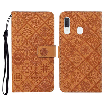 Ethnic Style Embossed Pattern Horizontal Flip Leather Case with Holder & Card Slots & Wallet & Lanyard, For Samsung Galaxy A21s, For Samsung Galaxy A31, For Samsung Galaxy A40