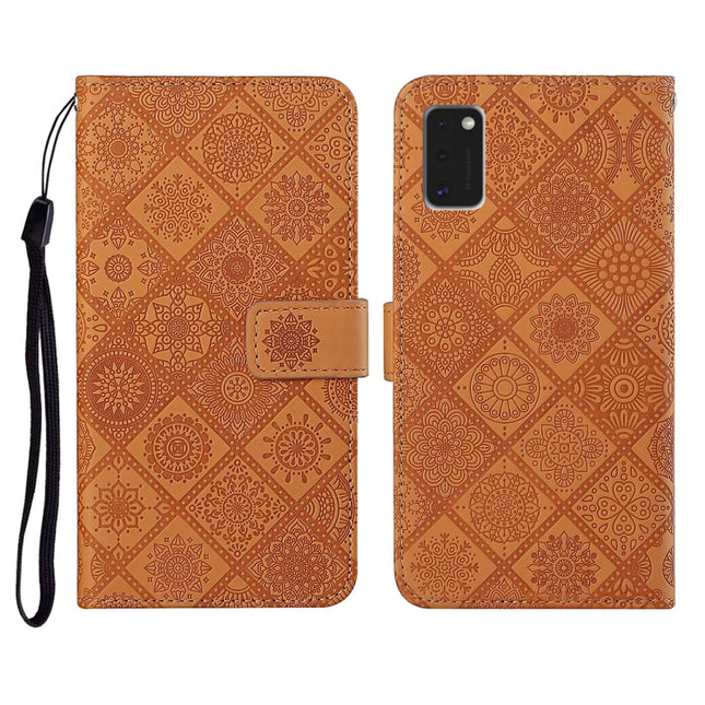 Ethnic Style Embossed Pattern Horizontal Flip Leather Case with Holder & Card Slots & Wallet & Lanyard, For Samsung Galaxy A41, For Samsung Galaxy A42 5G, For Samsung Galaxy A50