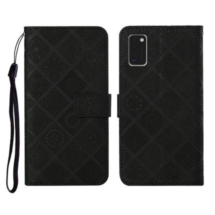 Ethnic Style Embossed Pattern Horizontal Flip Leather Case with Holder & Card Slots & Wallet & Lanyard, For Samsung Galaxy A41, For Samsung Galaxy A42 5G, For Samsung Galaxy A50