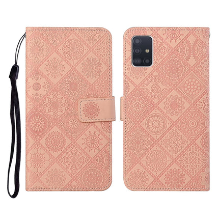 Ethnic Style Embossed Pattern Horizontal Flip Leather Case with Holder & Card Slots & Wallet & Lanyard, For Samsung Galaxy A51, For Samsung Galaxy A70, For Samsung Galaxy A71