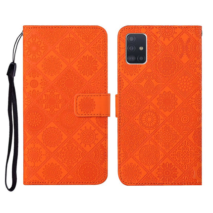 Ethnic Style Embossed Pattern Horizontal Flip Leather Case with Holder & Card Slots & Wallet & Lanyard, For Samsung Galaxy A51, For Samsung Galaxy A70, For Samsung Galaxy A71
