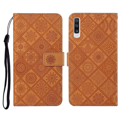 Ethnic Style Embossed Pattern Horizontal Flip Leather Case with Holder & Card Slots & Wallet & Lanyard, For Samsung Galaxy A51, For Samsung Galaxy A70, For Samsung Galaxy A71