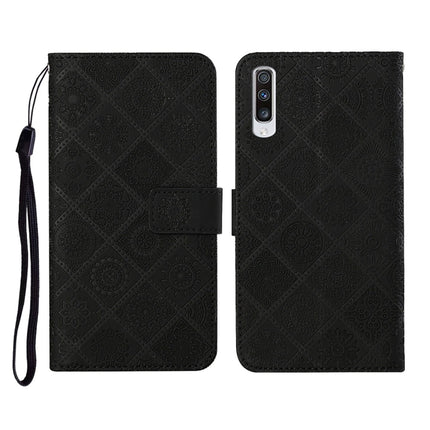 Ethnic Style Embossed Pattern Horizontal Flip Leather Case with Holder & Card Slots & Wallet & Lanyard, For Samsung Galaxy A51, For Samsung Galaxy A70, For Samsung Galaxy A71