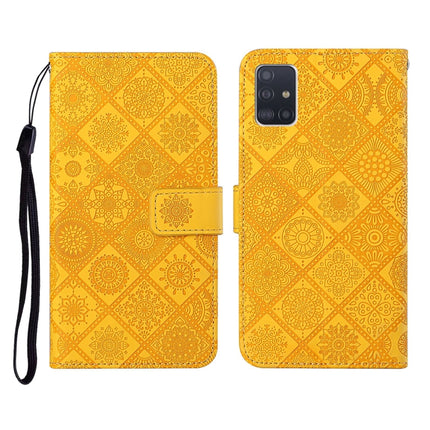 Ethnic Style Embossed Pattern Horizontal Flip Leather Case with Holder & Card Slots & Wallet & Lanyard, For Samsung Galaxy A51, For Samsung Galaxy A70, For Samsung Galaxy A71