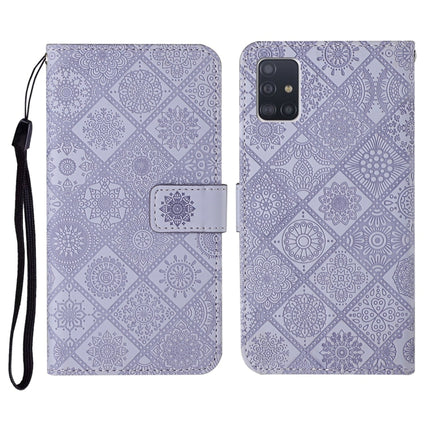 Ethnic Style Embossed Pattern Horizontal Flip Leather Case with Holder & Card Slots & Wallet & Lanyard, For Samsung Galaxy A51, For Samsung Galaxy A70, For Samsung Galaxy A71