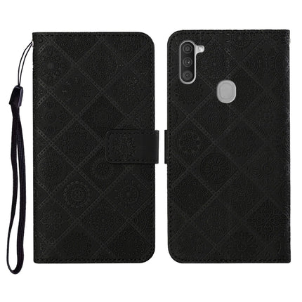 Ethnic Style Embossed Pattern Horizontal Flip Leather Case with Holder & Card Slots & Wallet & Lanyard, For Samsung Galaxy M11, For Samsung Galaxy Note20, For Samsung Galaxy Note20 Ultra