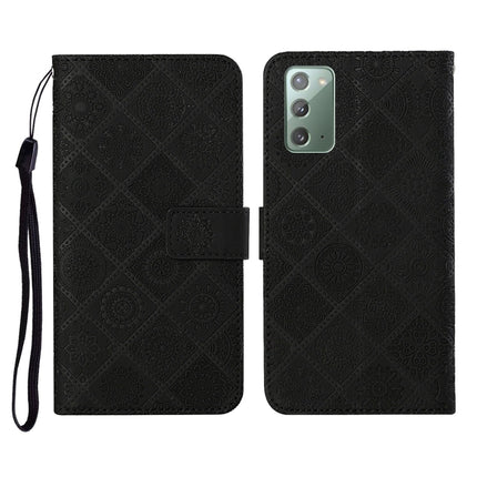 Ethnic Style Embossed Pattern Horizontal Flip Leather Case with Holder & Card Slots & Wallet & Lanyard, For Samsung Galaxy M11, For Samsung Galaxy Note20, For Samsung Galaxy Note20 Ultra