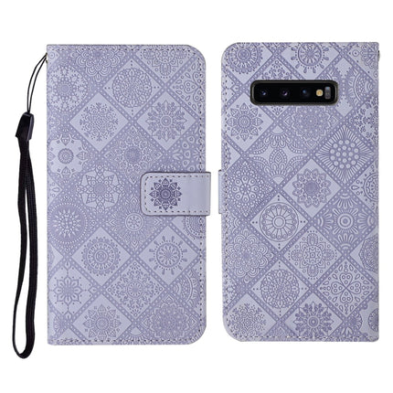 Ethnic Style Embossed Pattern Horizontal Flip Leather Case with Holder & Card Slots & Wallet & Lanyard, For Samsung Galaxy S10, For Samsung Galaxy S10+, For Samsung Galaxy S10e