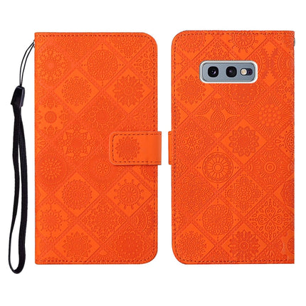 Ethnic Style Embossed Pattern Horizontal Flip Leather Case with Holder & Card Slots & Wallet & Lanyard, For Samsung Galaxy S10, For Samsung Galaxy S10+, For Samsung Galaxy S10e