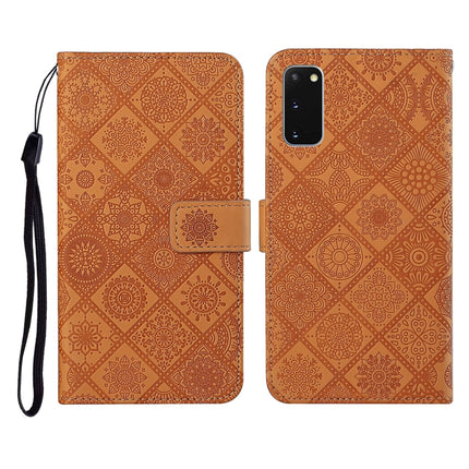 Ethnic Style Embossed Pattern Horizontal Flip Leather Case with Holder & Card Slots & Wallet & Lanyard, For Samsung Galaxy S20, For Samsung Galaxy S20 FE, For Samsung Galaxy S20+