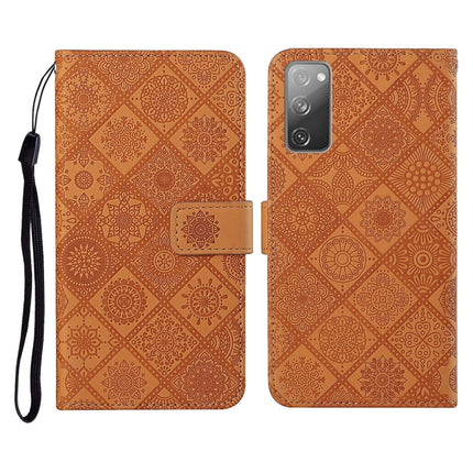 Ethnic Style Embossed Pattern Horizontal Flip Leather Case with Holder & Card Slots & Wallet & Lanyard, For Samsung Galaxy S20, For Samsung Galaxy S20 FE, For Samsung Galaxy S20+