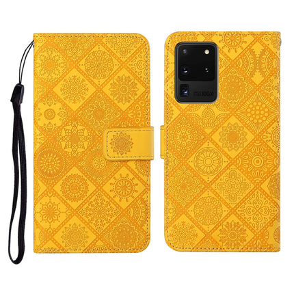 Ethnic Style Embossed Pattern Horizontal Flip Leather Case with Holder & Card Slots & Wallet & Lanyard, For Samsung Galaxy S20 Ultra, For Samsung Galaxy Galaxy S21 5G, For Samsung Galaxy S21+ 5G, For Samsung Galaxy Galaxy S21+ 5G