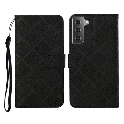 Ethnic Style Embossed Pattern Horizontal Flip Leather Case with Holder & Card Slots & Wallet & Lanyard, For Samsung Galaxy S20 Ultra, For Samsung Galaxy Galaxy S21 5G, For Samsung Galaxy S21+ 5G, For Samsung Galaxy Galaxy S21+ 5G