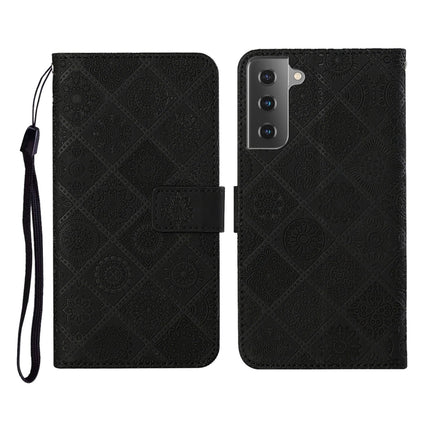 Ethnic Style Embossed Pattern Horizontal Flip Leather Case with Holder & Card Slots & Wallet & Lanyard, For Samsung Galaxy S20 Ultra, For Samsung Galaxy Galaxy S21 5G, For Samsung Galaxy S21+ 5G, For Samsung Galaxy Galaxy S21+ 5G