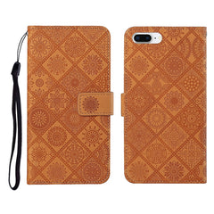 Ethnic Style Embossed Pattern Horizontal Flip Leather Case with Holder & Card Slots & Wallet & Lanyard, For iPhone 6, For iPhone 6 Plus, For iPhone 8 Plus / 7 Plus, For iPhone 11