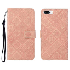 Ethnic Style Embossed Pattern Horizontal Flip Leather Case with Holder & Card Slots & Wallet & Lanyard, For iPhone 6, For iPhone 6 Plus, For iPhone 8 Plus / 7 Plus, For iPhone 11