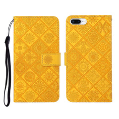 Ethnic Style Embossed Pattern Horizontal Flip Leather Case with Holder & Card Slots & Wallet & Lanyard, For iPhone 6, For iPhone 6 Plus, For iPhone 8 Plus / 7 Plus, For iPhone 11