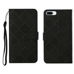 Ethnic Style Embossed Pattern Horizontal Flip Leather Case with Holder & Card Slots & Wallet & Lanyard, For iPhone 6, For iPhone 6 Plus, For iPhone 8 Plus / 7 Plus, For iPhone 11