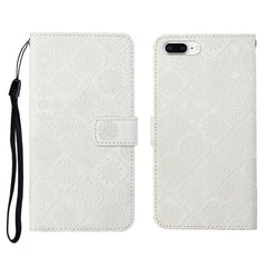 Ethnic Style Embossed Pattern Horizontal Flip Leather Case with Holder & Card Slots & Wallet & Lanyard, For iPhone 6, For iPhone 6 Plus, For iPhone 8 Plus / 7 Plus, For iPhone 11