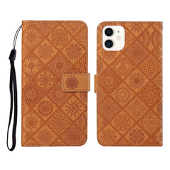 Ethnic Style Embossed Pattern Horizontal Flip Leather Case with Holder & Card Slots & Wallet & Lanyard, For iPhone 6, For iPhone 6 Plus, For iPhone 8 Plus / 7 Plus, For iPhone 11