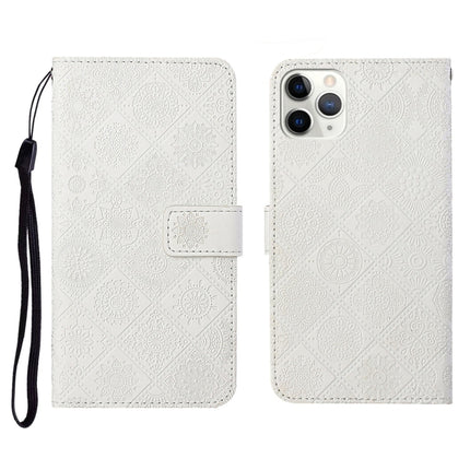 Ethnic Style Embossed Pattern Horizontal Flip Leather Case with Holder & Card Slots & Wallet & Lanyard, For iPhone 11, For iPhone 11 Pro, For iPhone 11 Pro Max