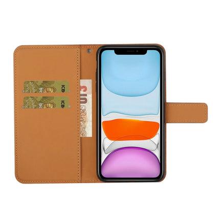 Horizontale Klapphülle aus Leder mit geprägtem Muster im ethnischen Stil, mit Halter &amp; Kartenfächern &amp; Geldbörse &amp; Trageband, für iPhone 12 Pro Max, für iPhone SE 2022 / SE 2020 / 8 / 7, für iPhone XR, für iPhone XS Max
