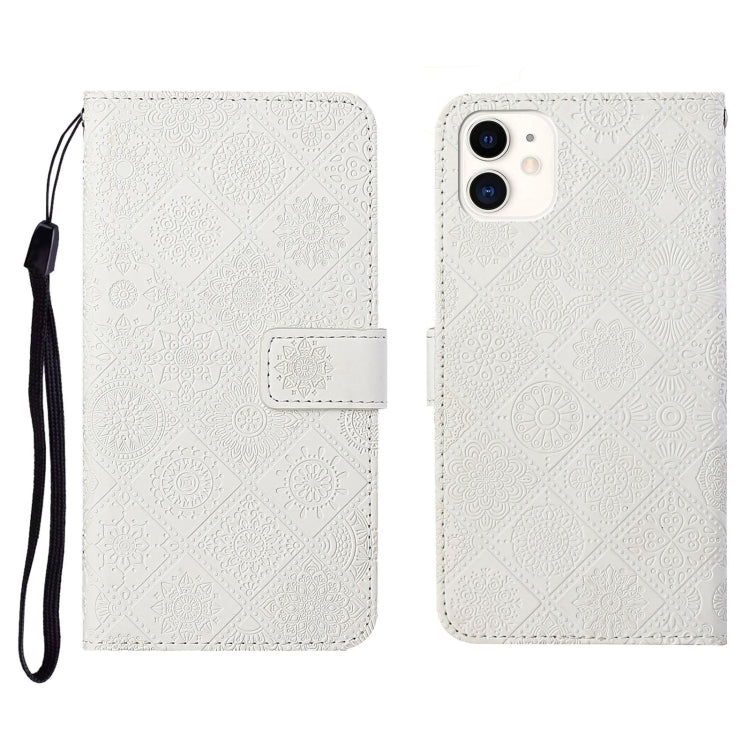 Ethnic Style Embossed Pattern Horizontal Flip Leather Case with Holder & Card Slots & Wallet & Lanyard, For iPhone 12, For iPhone 12 Mini, For iPhone 12 Pro Max