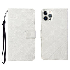 Ethnic Style Embossed Pattern Horizontal Flip Leather Case with Holder & Card Slots & Wallet & Lanyard, For iPhone 12 Pro Max, For iPhone SE 2022 / SE 2020 / 8 / 7, For iPhone XR, For iPhone XS Max