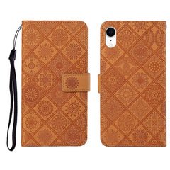 Ethnic Style Embossed Pattern Horizontal Flip Leather Case with Holder & Card Slots & Wallet & Lanyard, For iPhone 12 Pro Max, For iPhone SE 2022 / SE 2020 / 8 / 7, For iPhone XR, For iPhone XS Max