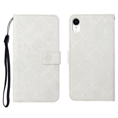 Ethnic Style Embossed Pattern Horizontal Flip Leather Case with Holder & Card Slots & Wallet & Lanyard, For iPhone 12 Pro Max, For iPhone SE 2022 / SE 2020 / 8 / 7, For iPhone XR, For iPhone XS Max